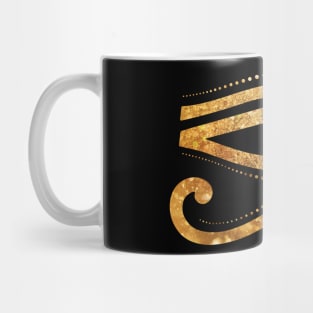 Golden Eye Of RA Egyptian Hieroglyph Mug